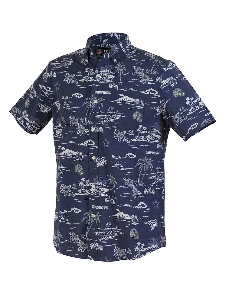 Reyn Spooner Men's Navy Dallas Cowboys Kekai Performance Button-Down Shirt