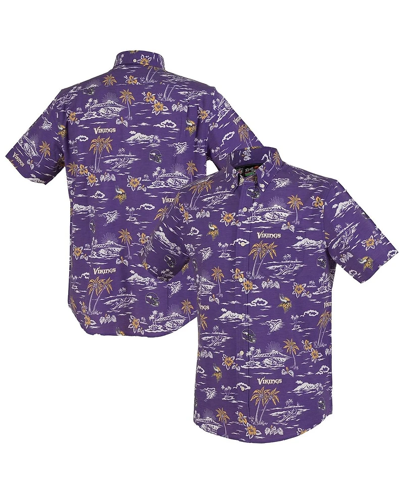 Reyn Spooner Men's Purple Minnesota Vikings Kekai Performance Button-Down Shirt