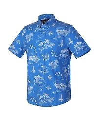 Reyn Spooner Men's Blue Detroit Lions Throwback Kekai Performance Button-Down Shirt