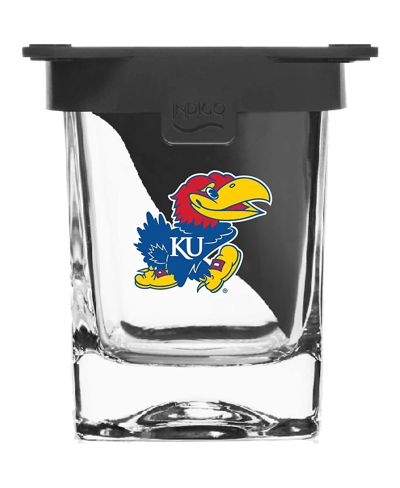 Indigo Falls Kansas Jayhawks 10oz. Ice Wedge Glass