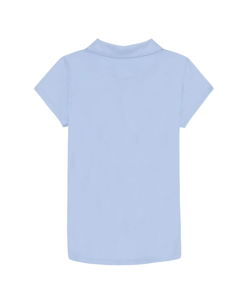 Nautica Big Girls Uniform Short Sleeve Performance Knit Polo Top