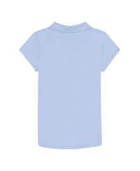 Nautica Big Girls Uniform Short Sleeve Performance Knit Polo Top