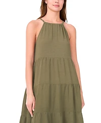 Msk Women's Sleeveless Gauze Midi Dress