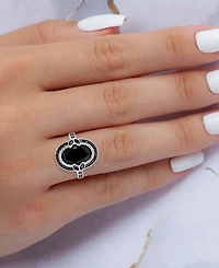 Black Spinel Ring (5 ct. t.w.) in Sterling Silver