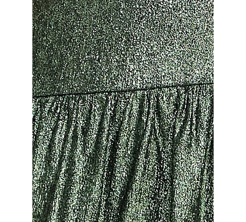 Seni & Cade Juniors' Rhinestone-Strap Fit Flare Dress