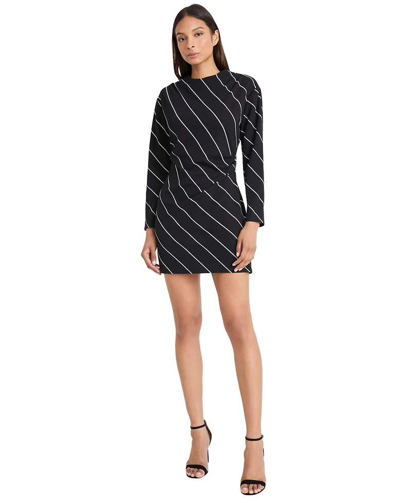 Donna Morgan Women's Long-Sleeve Scuba Sheath Dress