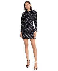 Donna Morgan Women's Long-Sleeve Scuba Sheath Dress