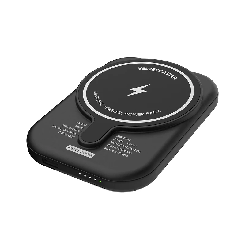 Velvet Caviar MagSafe Battery Power Pack-Black