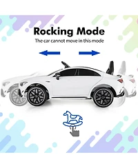 Gymax 12V Kids Ride on Car w/Remote Rocking Function Transport Wheels Lights & Music