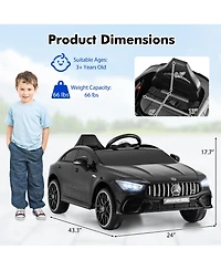 Gymax 12V Kids Ride on Car w/Remote Rocking Function Transport Wheels Lights & Music