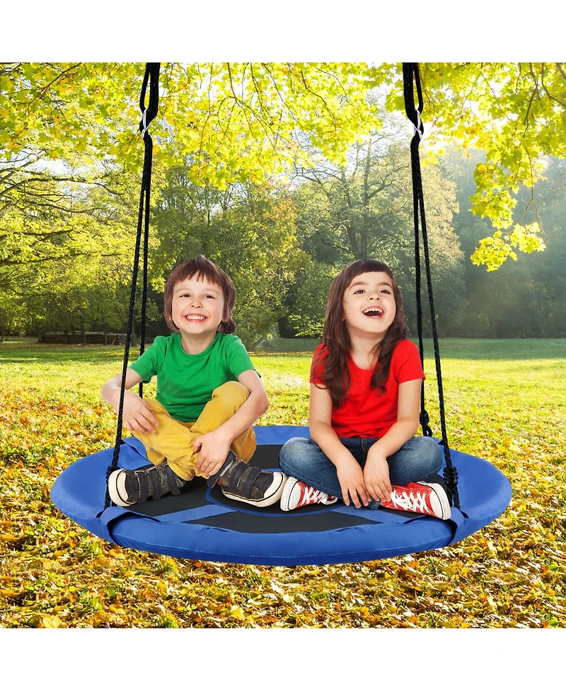 2-in-1 40 Inch Kids Hanging Chair Detachable Swing Tent