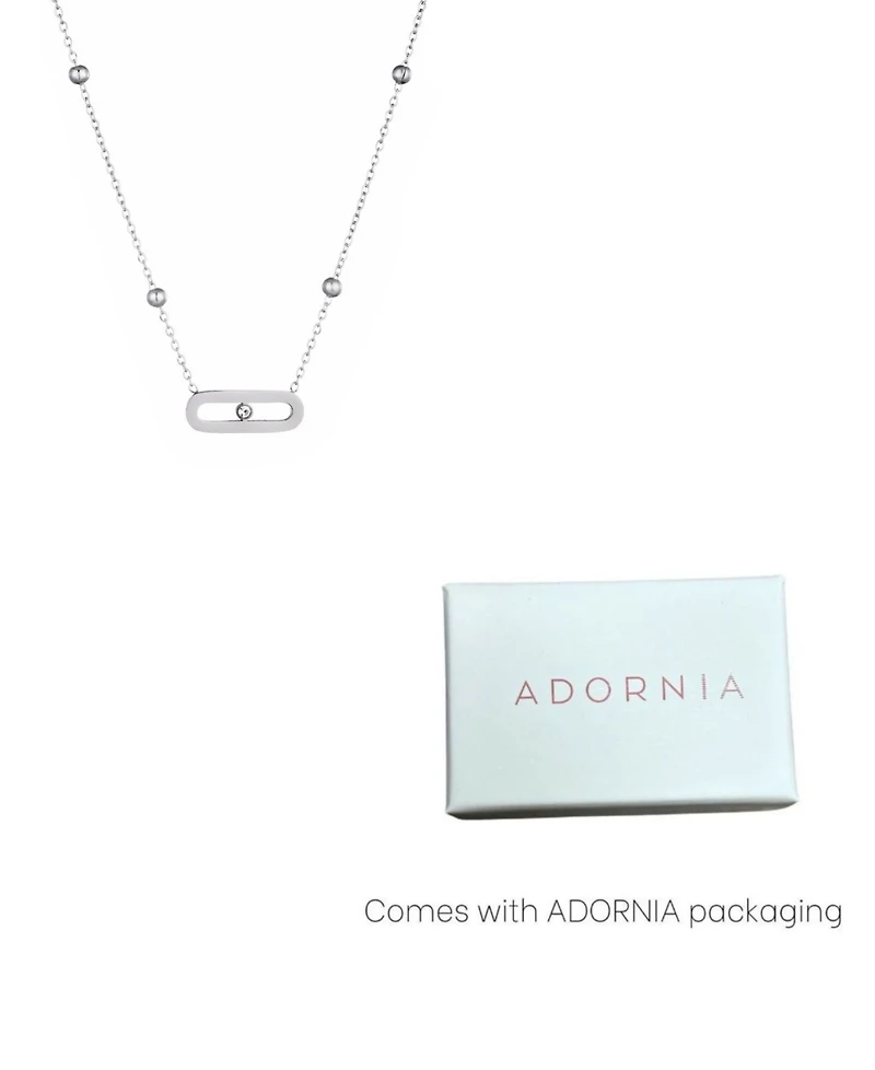 Adornia Tarnish Resistant Bar Necklace