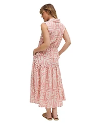 Raffya Women's Holly Tiered Warhol Print Maxi Dress