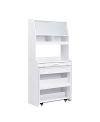 Streamdale Furniture Compact Buffet Hutch Foldable Table Storage