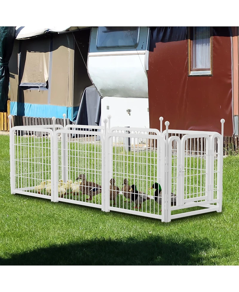 Streamdale Furniture Dog Playpen 8 Panels 24" Heavy Duty