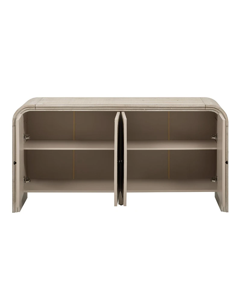 Streamdale Furniture Woven Wood Slat Door Sideboard