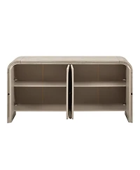 Streamdale Furniture Woven Wood Slat Door Sideboard