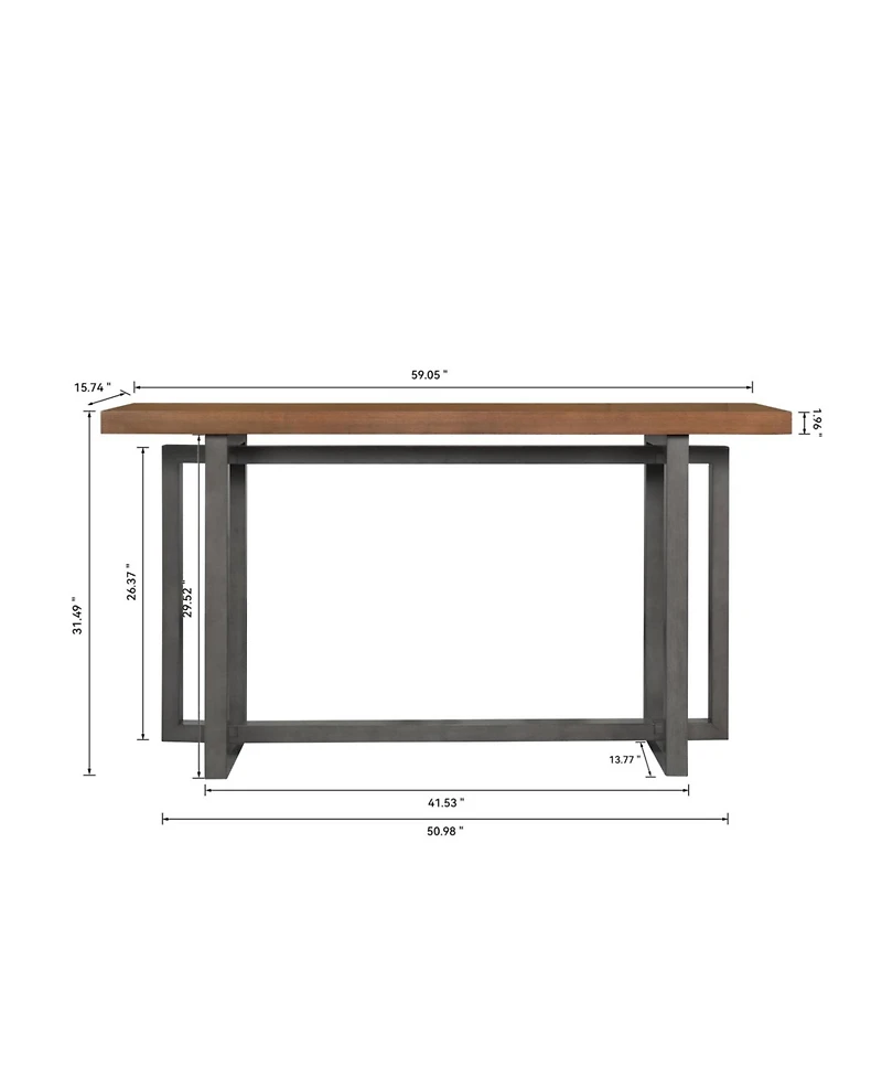 Streamdale Furniture 59" Narrow Console Table