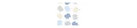 Hudson Baby Boys Ten-Piece Cotton-Poly Flannel Burp Cloth Set Blend