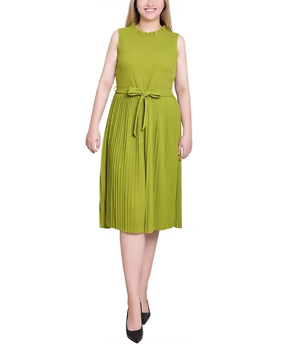 Ny Collection Women's Sleeveless Pleated Skirt Dress