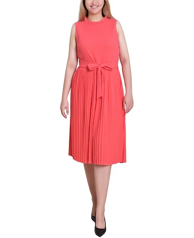 Ny Collection Women's Sleeveless Pleated Skirt Dress