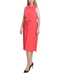 Ny Collection Women's Sleeveless Pleated Skirt Dress