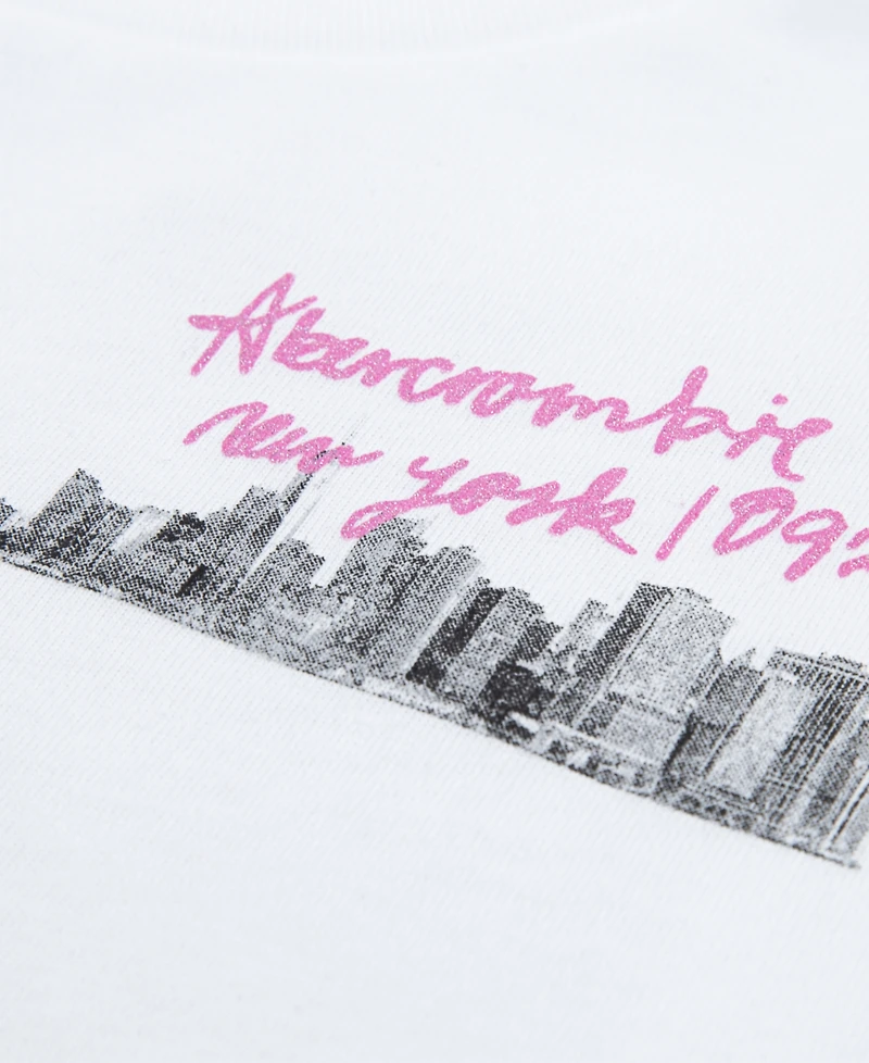 abercrombie kids Girls New York City Streets Boxy T-Shirt