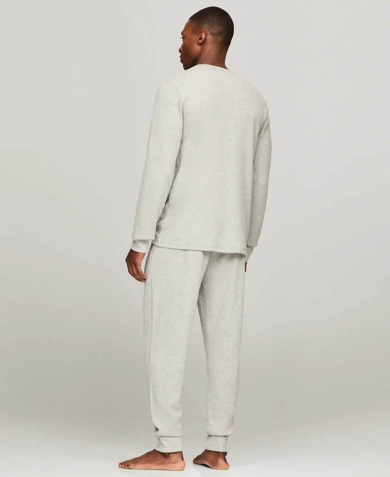 Tommy Hilfiger Men's Waffle-Knit Long-Sleeve Crewneck Thermal Top