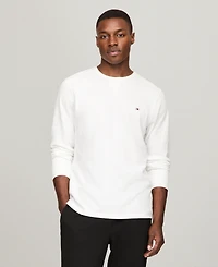 Tommy Hilfiger Men's Waffle-Knit Long-Sleeve Crewneck Thermal Top