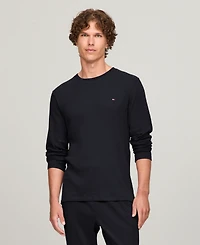 Tommy Hilfiger Men's Ribbed Long-Sleeve Pajama Shirt