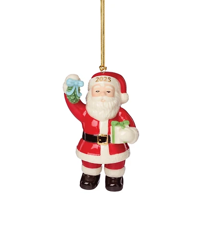 Lenox 2025 Santa with Mistletoe Ornament
