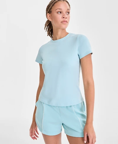 Id Ideology Women's Essential Cotton Short-Sleeve T-Shirt, Exclusively at Macy's