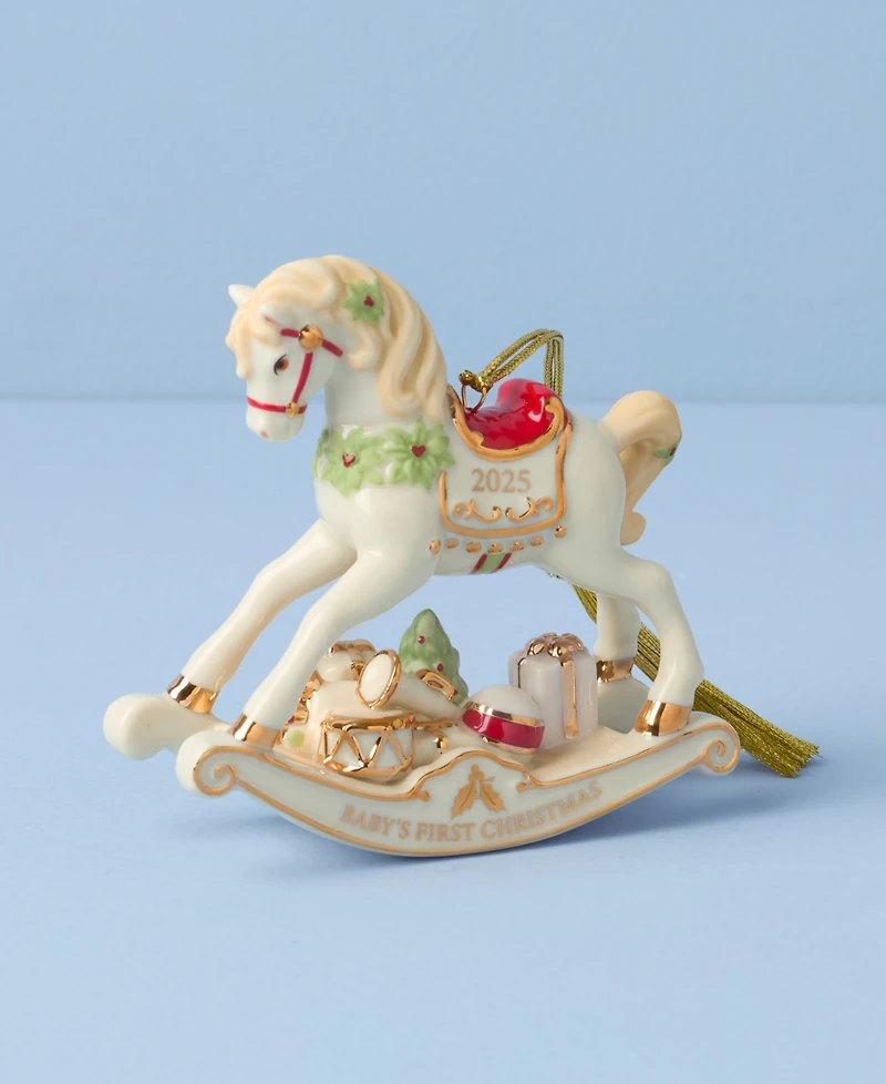 Lenox 2025 Vintage Rocking Horse Ornament