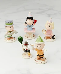 Lenox Peanuts Happy New Year Porcelain Figurines, Set of 5