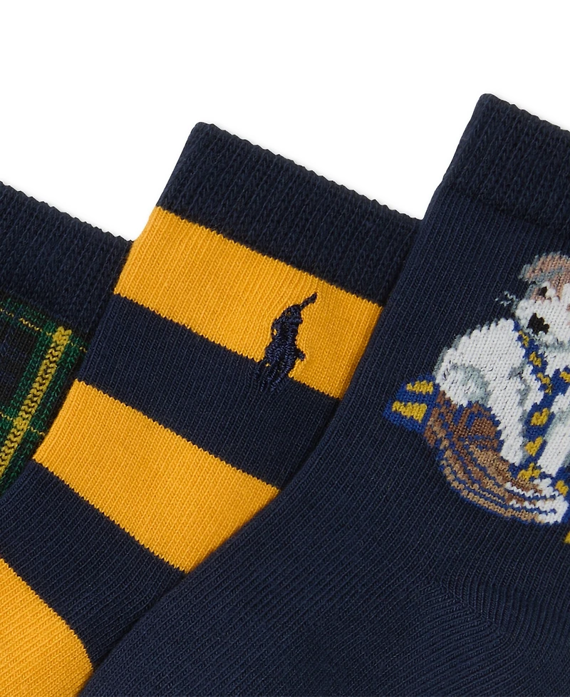 Polo Ralph Lauren Baby 3-Pk. Placed Dog Socks