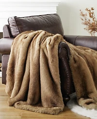 Battilo Luxury Tipped Faux Fur Throw