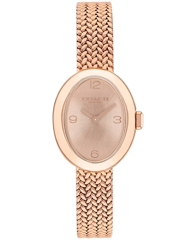 Coach Women's Sammy Rose Gold Tone Stainless Steel Mesh Bracelet Watch, 22.5mm
