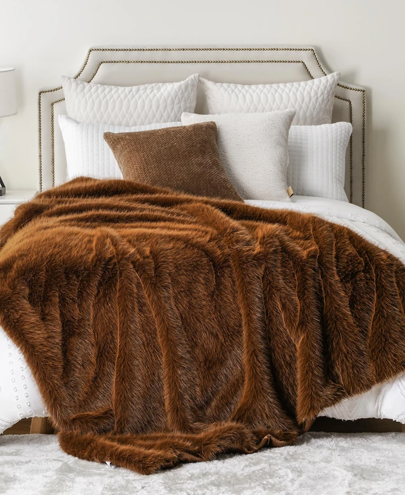 Battilo Lifestyle Faux Fur Throw, 60" x 80"