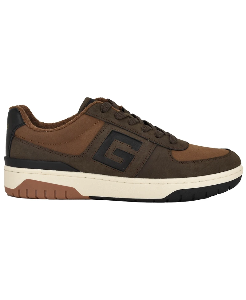 Guess Men's Nastele Branded Lace Up Casual Sneakers