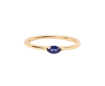Marquise Birthstone Ring - September Sapphire