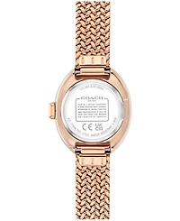 Coach Women's Sammy Rose Gold Tone Stainless Steel Mesh Bracelet Watch, 22.5mm