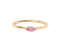 Marquise Birthstone Ring - October Pink Tourmaline
