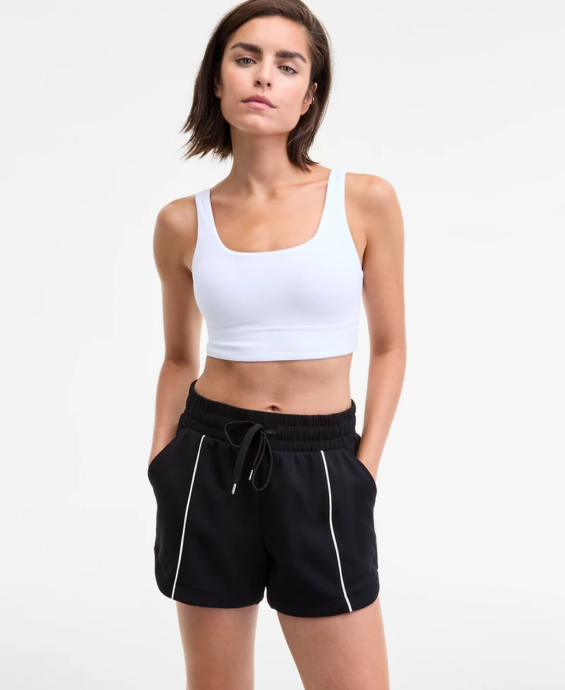 Id Ideology Women's Relaxed High-Rise Butter-Soft Shorts, Macy's Exclusive