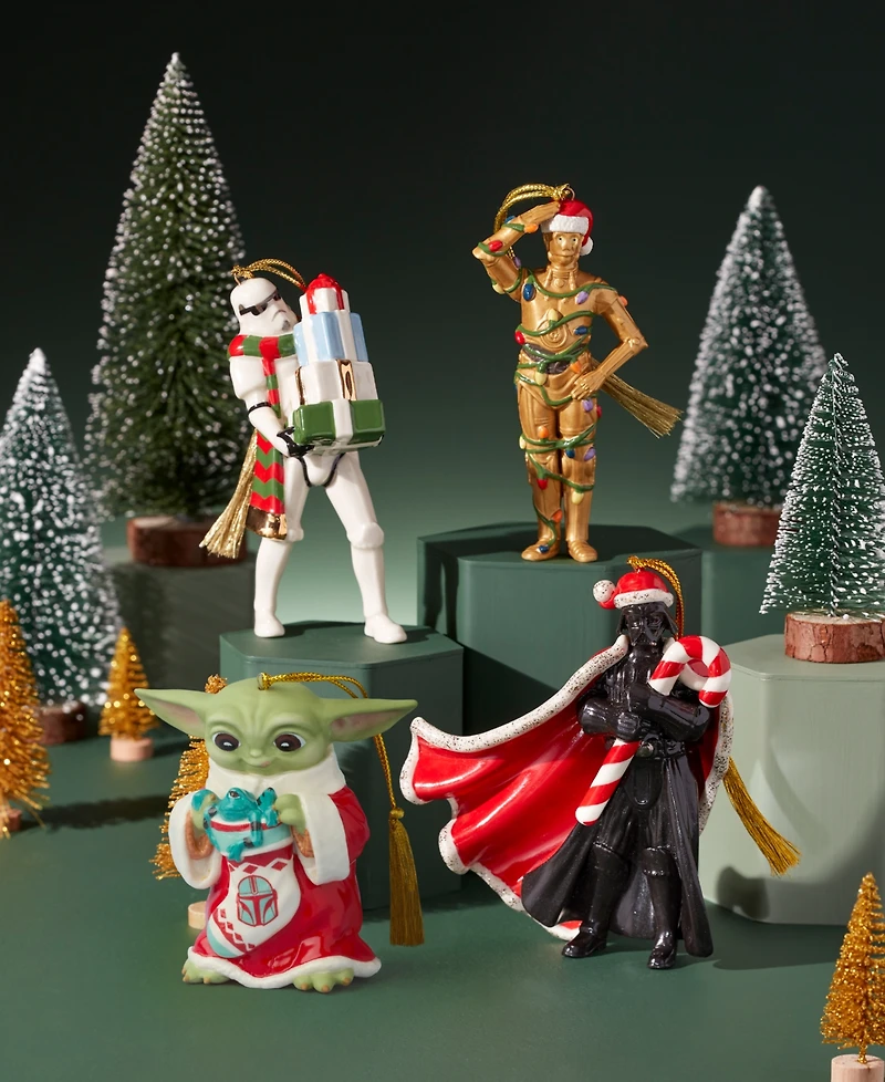 Lenox Holiday Grogu with Stocking Ornament