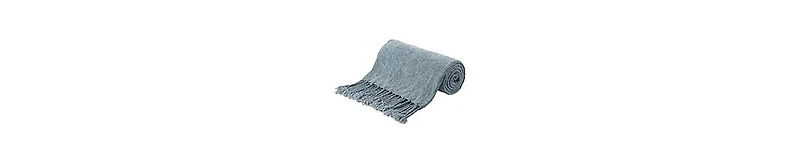 Battilo Lifestyle Chenille Throw with Fringe Tassels, 50" x 60"