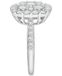 Wrapped in Love Diamond Cluster Ring (2 ct. t.w.) in 14k White Gold, Exclusively at Macy's