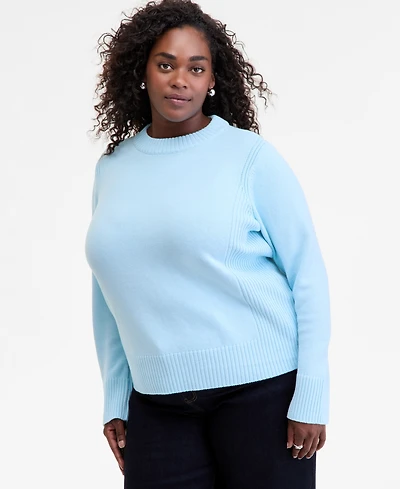 On 34th Trendy Plus High-Neck Sweater, Macy's Exclusive
