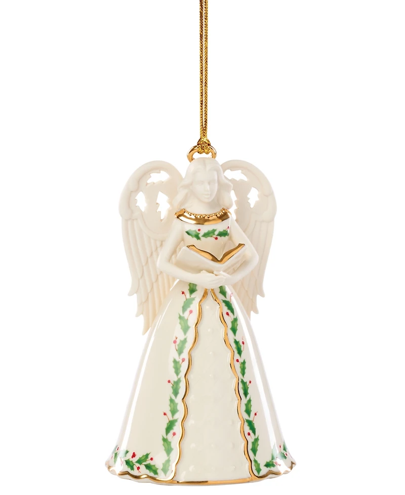 Lenox Holiday Angel Bell with Hymns Ornament