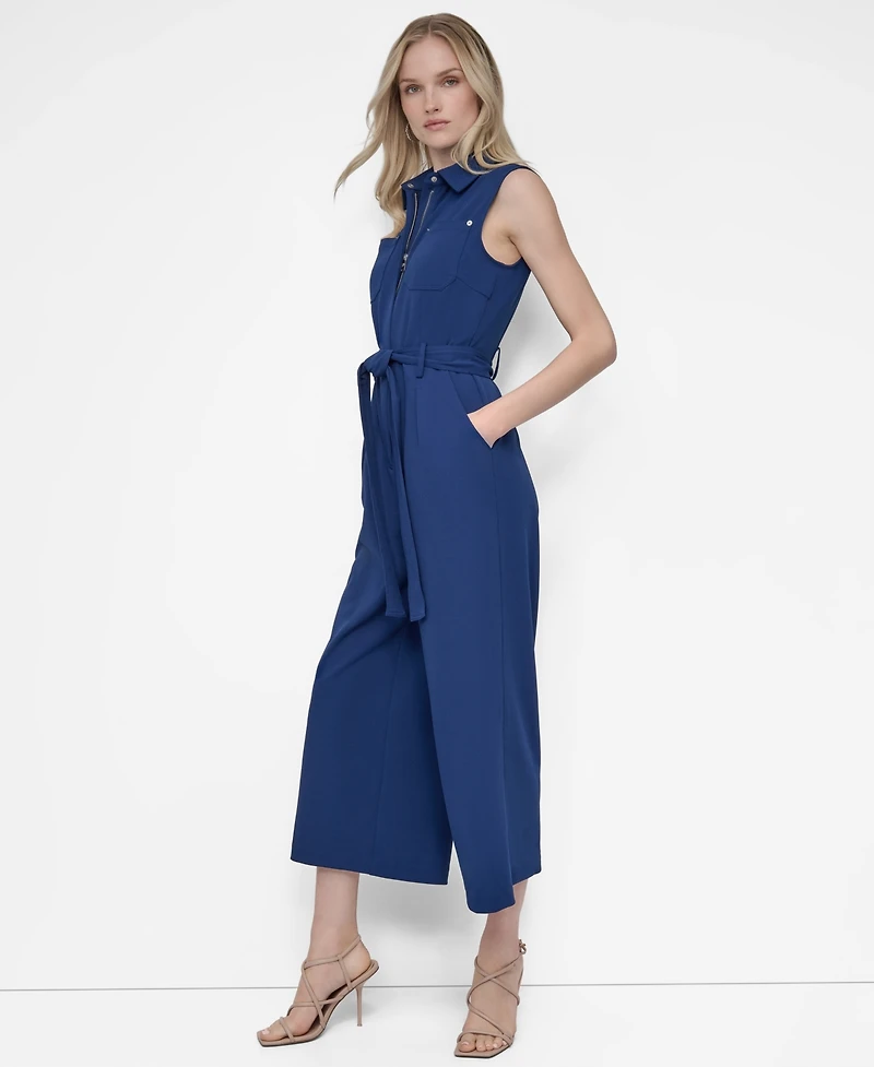 Dkny Women's Cargo Sleeveless Jumpsuit