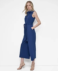 Dkny Women's Cargo Sleeveless Jumpsuit